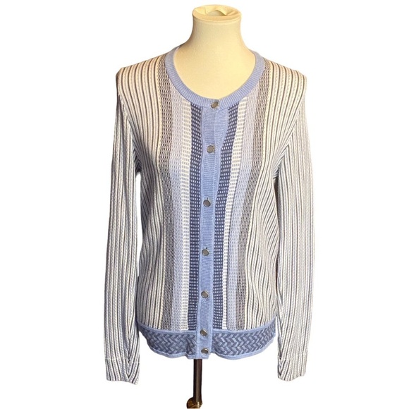 NWOT Tommy Hilfiger Stripped Cardigan - Picture 1 of 6